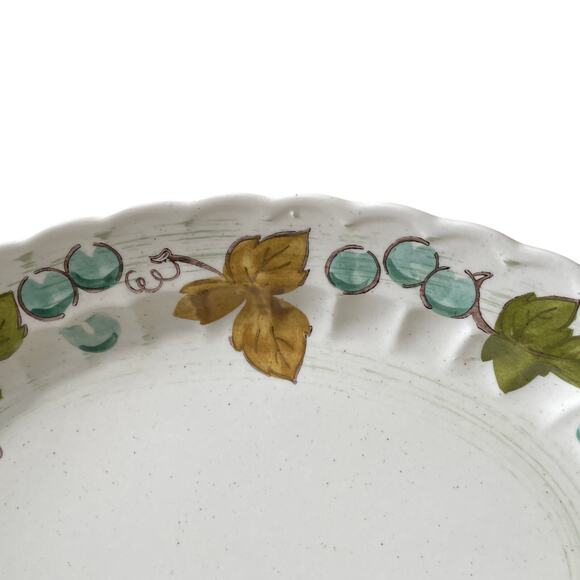 Metlox Vintage Vernon Ware Vineyard Oval Serving Platter 14x10 Made in USA Mint! - Picture 3 of 6
